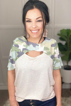 Load image into Gallery viewer, Camo and Stars Top
